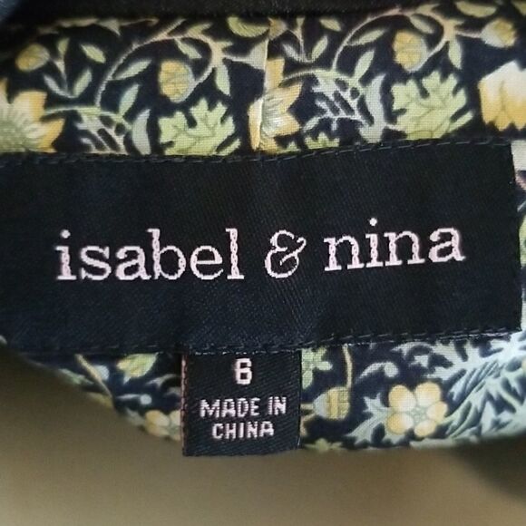 Isabel & Nina Charcoal Gray Blazer Sz 6 - Picture 10 of 11